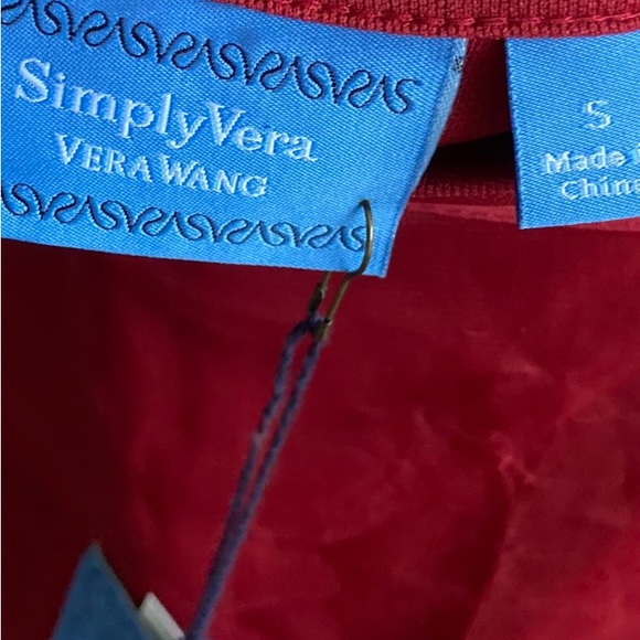 NWT Simply Vera Sequin Layered Party Dress Small Burgundy Chiffon Black … - Picture 9 of 12